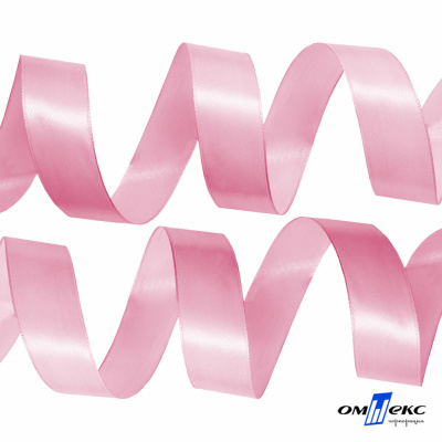 050-нежно-розовый Лента атласная упаковочная (В) 85+/-5гр/м2, шир.25 мм (1/2), 25+/-1 м - купить в Вологде. Цена: 53.96 руб.