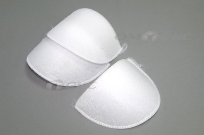 Плечевые накладки ОВ-10, обшитые, цвет белый - купить в Вологде. Цена: 16.83 руб.