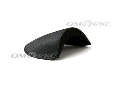 Плечевые накладки OВТ-10, обшитые, цвет чёрный - купить в Вологде. Цена: 17.64 руб.