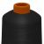 Нитки текстурированные некручёные, намот. 15 000 м, цвет чёрный - купить в Вологде. Цена: 204.10 руб.
