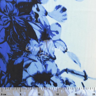 Плательная ткань "Фламенко" 19.1, 80 гр/м2, шир.150 см, принт растительный - купить в Вологде. Цена 241.49 руб.