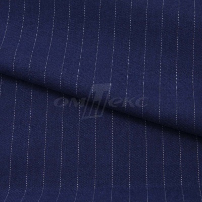 Костюмная ткань "Жаклин", 188 гр/м2, шир. 150 см, цвет тёмно-синий - купить в Вологде. Цена 426.49 руб.