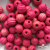 0309-Бусины деревянные "ОмТекс", 16 мм, упак.50+/-3шт, цв.023-розовый - купить в Вологде. Цена: 62.22 руб.