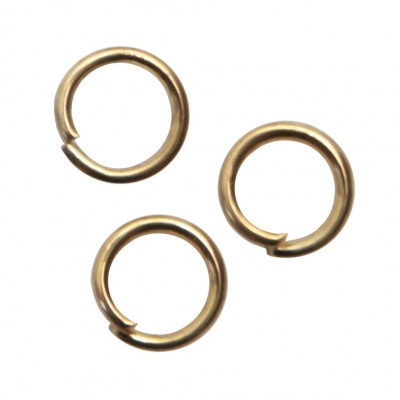 Кольцо  соединительное для бижутерии 5 мм, цв.-золото - купить в Вологде. Цена: 0.44 руб.