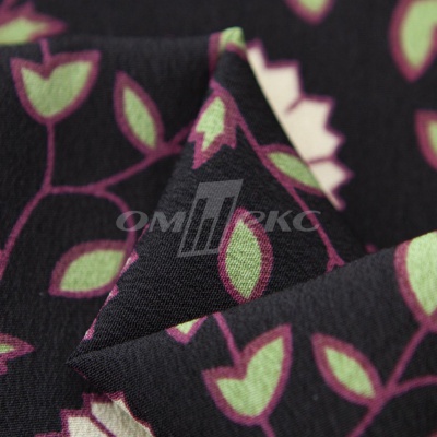 Плательная ткань "Фламенко" 10.1, 80 гр/м2, шир.150 см, принт растительный - купить в Вологде. Цена 241.49 руб.
