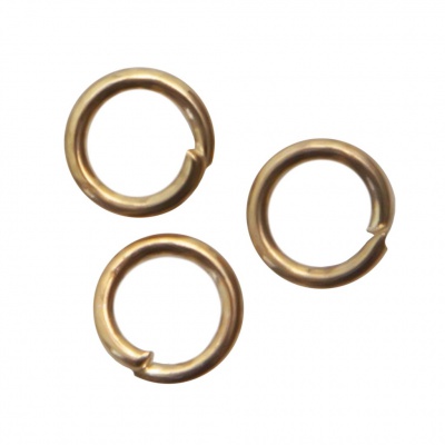 Кольцо  соединительное для бижутерии 4 мм, цв.-золото - купить в Вологде. Цена: 0.41 руб.