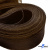 Регилиновая лента, шир.100мм, (уп.25 ярд), цв.- коричневый - купить в Вологде. Цена: 694.13 руб.