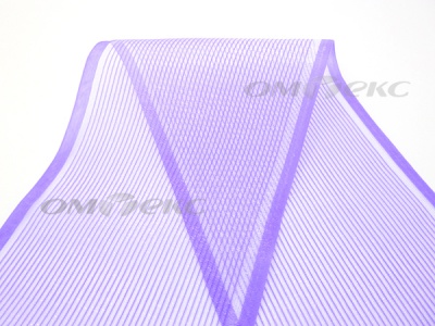 Лента капроновая, шир. 80 мм/уп. 25 м, цвет фиолетовый - купить в Вологде. Цена: 19.77 руб.