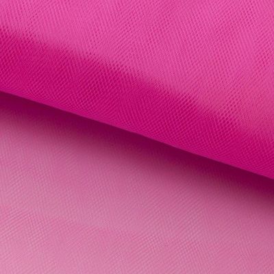 Фатин матовый 16-31, 12 гр/м2, шир.300см, цвет барби розовый - купить в Вологде. Цена 100.92 руб.