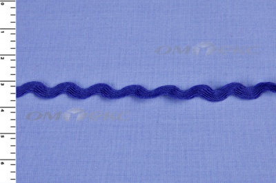 Тесьма плетеная "Вьюнчик"/синий - купить в Вологде. Цена: 40.72 руб.