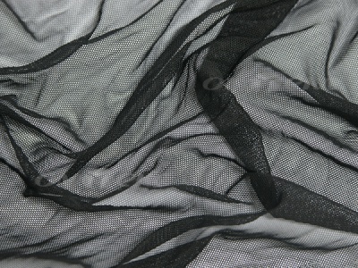 Сетка стрейч (7,81м/кг), 80 гр/м2, шир.160 см, цвет чёрный - купить в Вологде. Цена 1 930.78 руб.