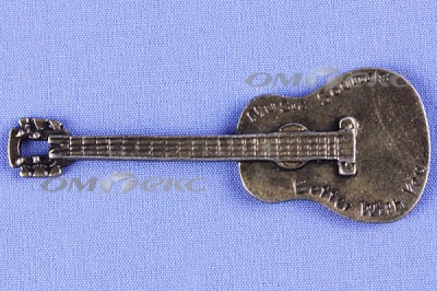 Декоративный элемент для творчества из металла "Гитара"  - купить в Вологде. Цена: 19.99 руб.