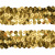 Тесьма с пайетками D16, шир. 30 мм/уп. 25+/-1 м, цвет золото - купить в Вологде. Цена: 1 087.39 руб.