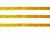 Пайетки "ОмТекс" на нитях, CREAM, 6 мм С / упак.73+/-1м, цв. 92 - золото - купить в Вологде. Цена: 484.77 руб.