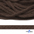 Шнур плетеный d-6 мм, 70% хлопок 30% полиэстер, уп.90+/-1 м, цв.1073-т.коричневый - купить в Вологде. Цена: 594 руб.