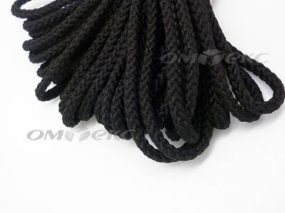 Шнур В-035 4 мм круп.плетение 100 м черный - купить в Вологде. Цена: 156.40 руб.