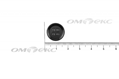 51400/15 мм (4 пр) черные пуговицы - купить в Вологде. Цена: 0.67 руб.