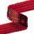 Тесьма с пайетками 3, шир. 20 мм/уп. 25+/-1 м, цвет красный - купить в Вологде. Цена: 778.19 руб.