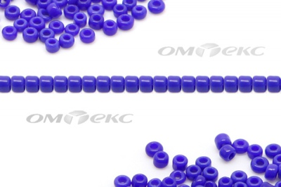 Бисер (ОS) 11/0 ( упак.100 гр) цв.48 - синий - купить в Вологде. Цена: 48 руб.