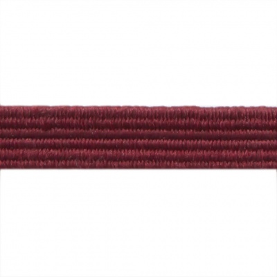 Резиновые нити с текстильным покрытием, шир. 6 мм ( упак.30 м/уп), цв.- 88-бордо - купить в Вологде. Цена: 155.22 руб.