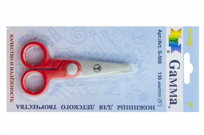 Ножницы G-508 детские 130 мм - купить в Вологде. Цена: 118.32 руб.