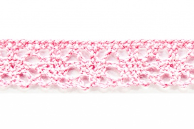 Тесьма кружевная 0621-1607, шир. 15 мм/уп. 20+/-1 м, цвет 096-розовый - купить в Вологде. Цена: 302.42 руб.