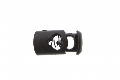 8021 Фиксатор пластиковый "Цилиндр", 20х10 мм, цвет чёрный - купить в Вологде. Цена: 1.31 руб.