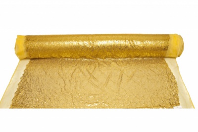 Сетка с пайетками №6, 188 гр/м2, шир.130см, цвет золото - купить в Вологде. Цена 371.02 руб.