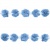 Тесьма плетеная "Рюш", упак. 9,14 м, цвет голубой - купить в Вологде. Цена: 45.87 руб.