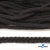 Шнур плетеный d-6 мм круглый, 70% хлопок 30% полиэстер, уп.90+/-1 м, цв.1078-черный - купить в Вологде. Цена: 588 руб.
