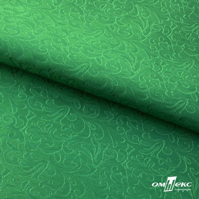 Ткань жаккард королевский, 100% полиэстр 180 г/м 2, шир.150 см, цв-зеленый - купить в Вологде. Цена 293.39 руб.