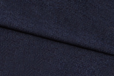Ткань джинсовая №96, 160 гр/м2, шир.148см, цвет т.синий - купить в Вологде. Цена 350.42 руб.