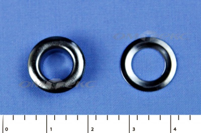 Люверсы металлические, блочка/кольцо, №5 (8 мм) упак.1000 шт- цв.никель - купить в Вологде. Цена: 392 руб.