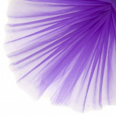 Фатин матовый 16-85, 12 гр/м2, шир.300см, цвет фиолетовый - купить в Вологде. Цена 96.31 руб.