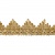 Тесьма металлизированная 0384-0240, шир. 40 мм/уп. 25+/-1 м, цвет золото - купить в Вологде. Цена: 490.74 руб.