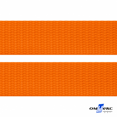 Оранжевый- цв.523 -Текстильная лента-стропа 550 гр/м2 ,100% пэ шир.40 мм (боб.50+/-1 м) - купить в Вологде. Цена: 637.68 руб.