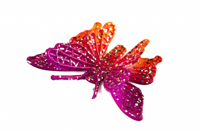 Бабочка декоративная пластиковая #10 - купить в Вологде. Цена: 7.09 руб.