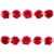 Тесьма плетеная "Рюш", упак. 9,14 м, цвет красный - купить в Вологде. Цена: 46.82 руб.
