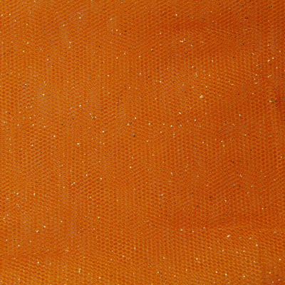 Сетка Глиттер, 24 г/м2, шир.145 см., оранжевый - купить в Вологде. Цена 117.24 руб.