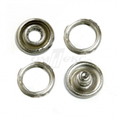 Кнопки рубашечные 10,5 мм никель New Star (кольцо) - купить в Вологде. Цена: 5.80 руб.