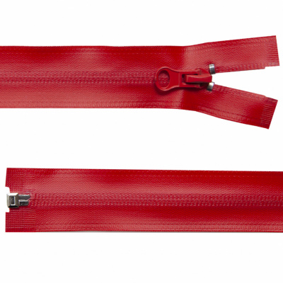 Молния водонепроницаемая PVC Т-7, 60 см, разъемная, цвет (820) красный - купить в Вологде. Цена: 49.39 руб.