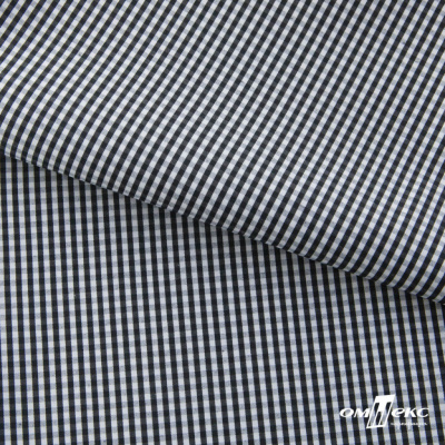 Ткань сорочечная Клетка Виши, 115 г/м2, 58% пэ,42% хл, шир.150 см, цв.6-черный, (арт.111) - купить в Вологде. Цена 306.69 руб.