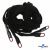 Шнурки #106-01, плоские 130 см, декор.наконечник, цв.чёрный - купить в Вологде. Цена: 43.98 руб.