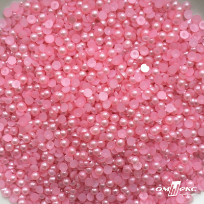 0404-5146G-Полубусины пластиковые круглые "ОмТекс", 4 мм, (уп.50гр=2500+/-10шт), цв.101-св.розовый - купить в Вологде. Цена: 63.50 руб.