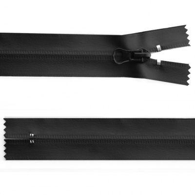 Молния водонепроницаемая PVC Т-7, 20 см, неразъемная, цвет чёрный - купить в Вологде. Цена: 21.56 руб.