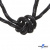 Шнурки #3-10, круглые с наполнителем 130 см, светоотражающие, цв.-чёрный - купить в Вологде. Цена: 75.38 руб.