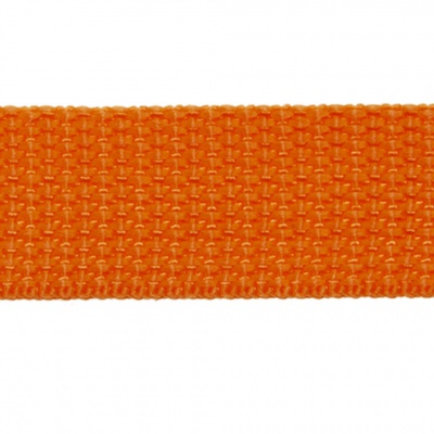 Стропа текстильная, шир. 25 мм (в нам. 50+/-1 ярд), цвет оранжевый - купить в Вологде. Цена: 409.94 руб.