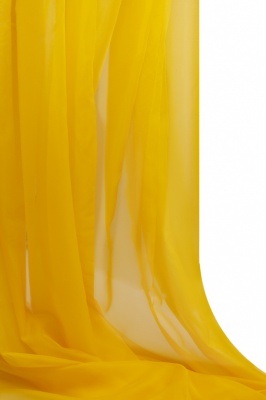 Портьерный капрон 13-0858, 47 гр/м2, шир.300см, цвет 21/жёлтый - купить в Вологде. Цена 137.27 руб.