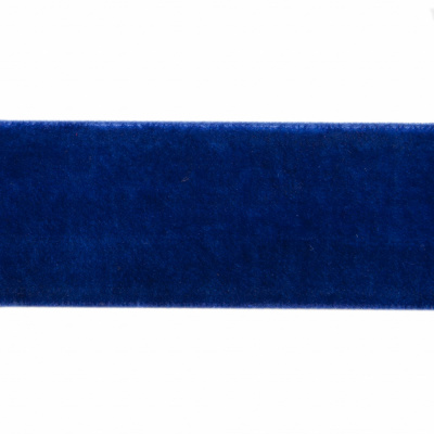 Лента бархатная нейлон, шир.25 мм, (упак. 45,7м), цв.74-василек - купить в Вологде. Цена: 981.09 руб.