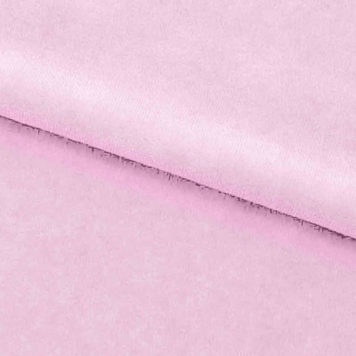 Велюр JS LIGHT 1, 220 гр/м2, шир.150 см, (3,3 м/кг), цвет бл.розовый - купить в Вологде. Цена 1 066.11 руб.